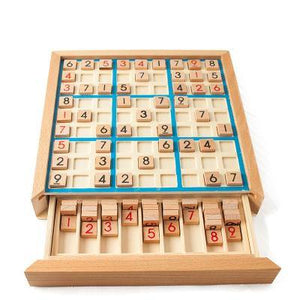Juego de Sudoku de madera