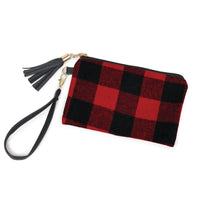 Red Buffalo Plaid Handbag & Wristlet