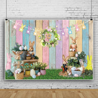Easter Bunny Party Photo Material Photo Background Cloth Studio Props
