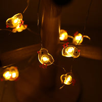 Lámpara decorativa de alambre de cobre para dormitorio
