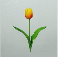 Fleur artificielle de tulipe en PU simple, mini simple
