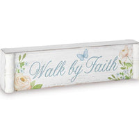 He Is Risen/Walk By Faith Shelf Sitter