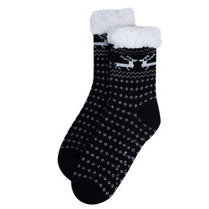 Christmas Plush Fleece Slipper Socks