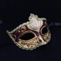 Máscaras de disfraces de diseño veneciano pintadas a mano