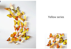 Stickers muraux papillon 3D