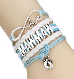 Bracelet superposé Infinity Love Mawmaw