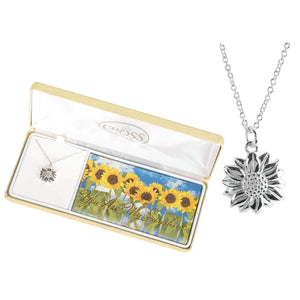 You Are My Sunshine Sunflower Necklace in Deluxe Gift Box
