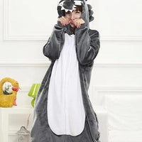 Wolf Hooded One-piece Pajamas (Adult)