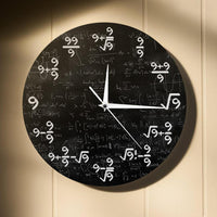 Reloj de pared de matemáticas