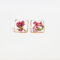 Handmade Pressed Flower & Resin Earrings

