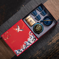 Service à thé Kung Fu en céramique, coffret cadeau, petit cadeau d'affaires
