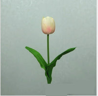 Fleur artificielle de tulipe en PU simple, mini simple
