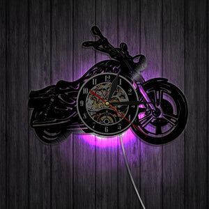 Horloge murale moto