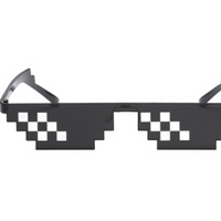 Gafas de sol de píxeles codificados