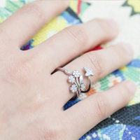 Dandelions & Butterfly Ring