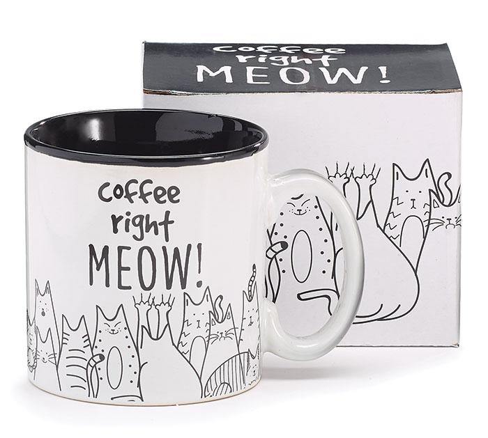 Coffee Right Meow Ceramic Mug