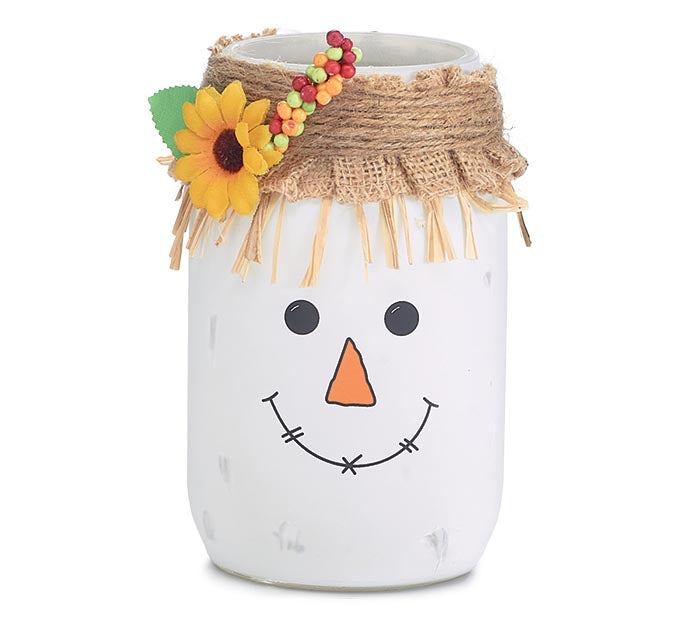 Scarecrow Mason Jar Vase