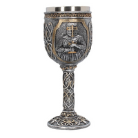 Stainless Steel and Resin Medieval Chalice or Mug
