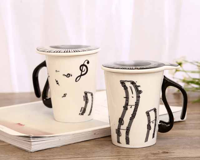 Music Themed Mugs with Lid