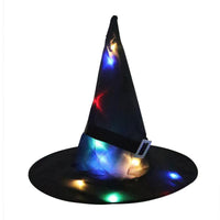 Sombreros de disfraz de bruja iluminados