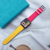 Bracelets Apple Watch de style manchette et duo de couleurs
