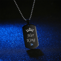Her King & His Queen Couple Necklaces & Keychains