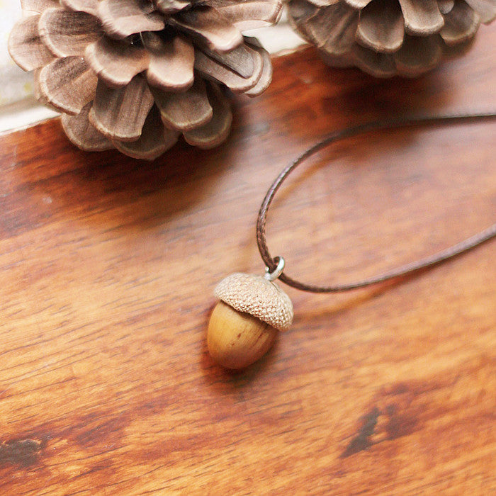Bosque japonés creativo hecho a mano INS Vintage collar joyería