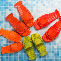 Pantoufles de homard mignonnes pour enfants, femmes et hommes, chaussures de plage d'été