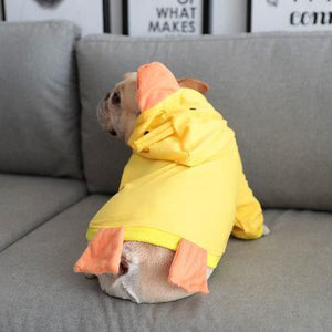 Disfraz de mascota con capucha de pato