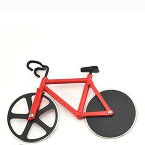 Cortador de pizza en bicicleta 
