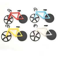 Cortador de pizza en bicicleta 