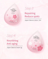 LAIKOU Japón Sakura Mini Set Facial (5 Piezas)
