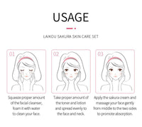 LAIKOU Japon Sakura Mini Coffret Facial (5 Pièces)
