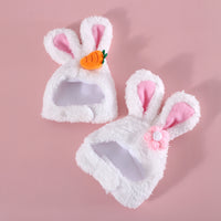 Peluche dessin animé chat chien oreilles de lapin mignon décoration de pâques chapeau couvre-tête produits pour animaux de compagnie