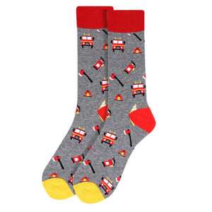 Firefighter Novelty Socks (Mens)