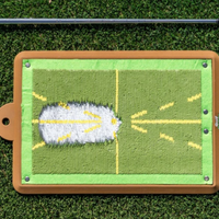 Golf Swing Practice Hitting Mark Detection Direction Measuring Pad