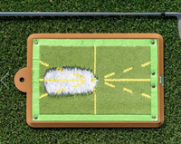Golf Swing Practice Hitting Mark Detection Direction Measuring Pad
