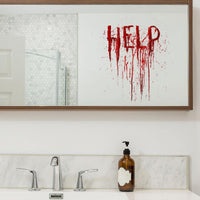 Scary Halloween Bloody Help Wall Decal