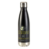 Bee Strong And Courageous Water Bottle
