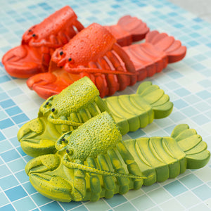 Cute Lobster Slippers For Kids Women Men Summer Beach Shoes