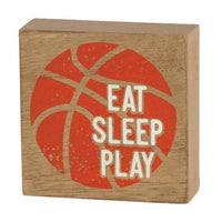 Eat Sleep Play Sports Box Sign
