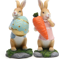 Statues en résine de lapin de Pâques
