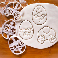 Cortadores de galletas con tema de Pascua
