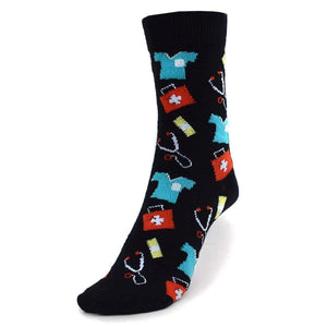 Doctor/Nurse Pattern Novelty Socks