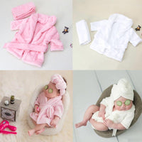Conjunto de bata de baño para fotografía de recién nacidos