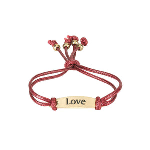 Faith Hope And Love Multi Cord Adjustable Bracelets