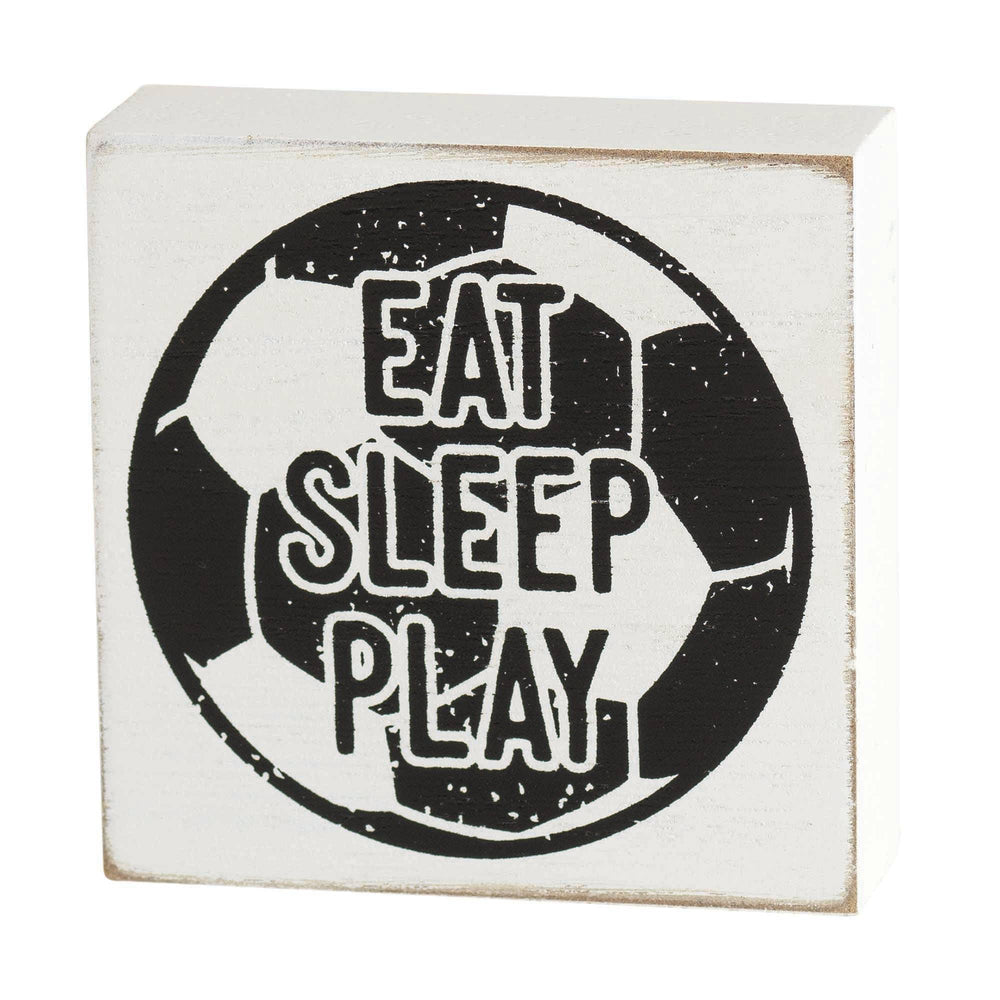 Letrero de caja de deportes Eat Sleep Play