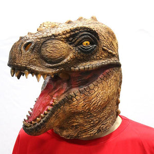 Masque de tête de dinosaure tyrannosaure