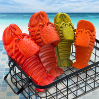 Lindas zapatillas de langosta para niños, mujeres, hombres, zapatos de playa de verano

