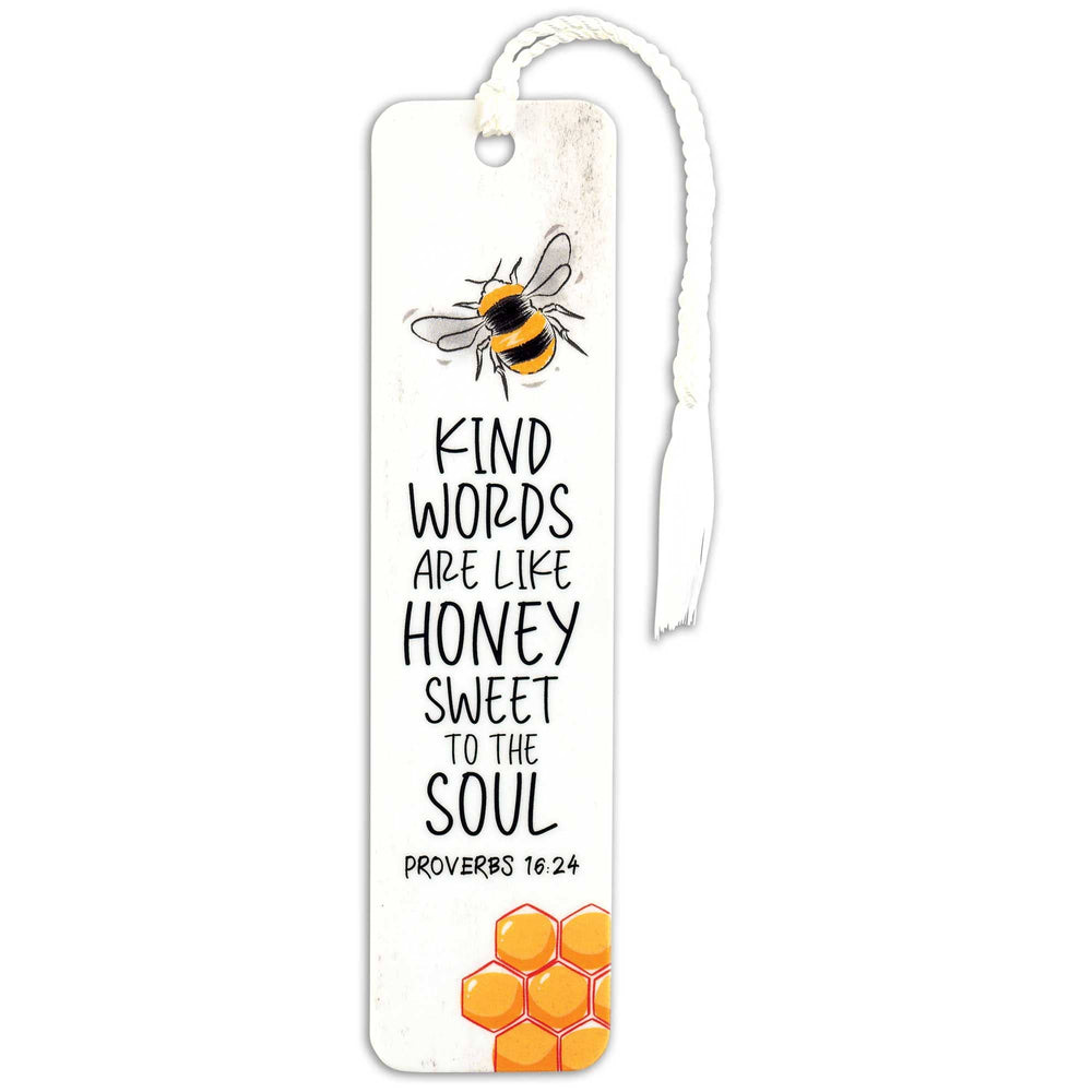 Marcapáginas con borlas de palabras amables como miel (paquete de 12)